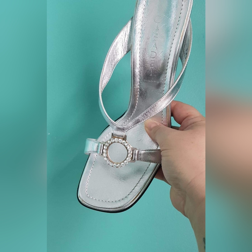 Pair of Casadei Heels 10B Silver